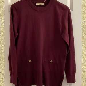MICHAEL Michael Kors Tunic Sweater - NWT - Size Small - Cordovan